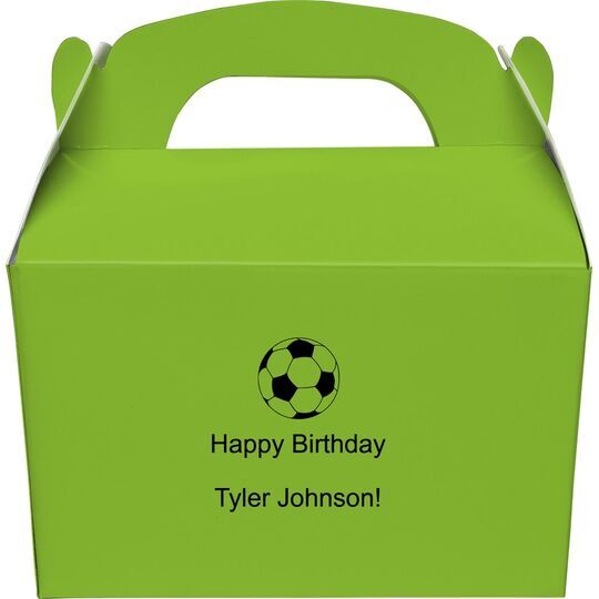 Soccer Ball Gable Favor Boxes
